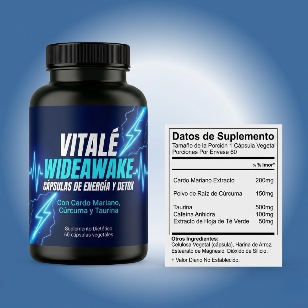 Vitalé WideAwake – Energy and Detox Capsules