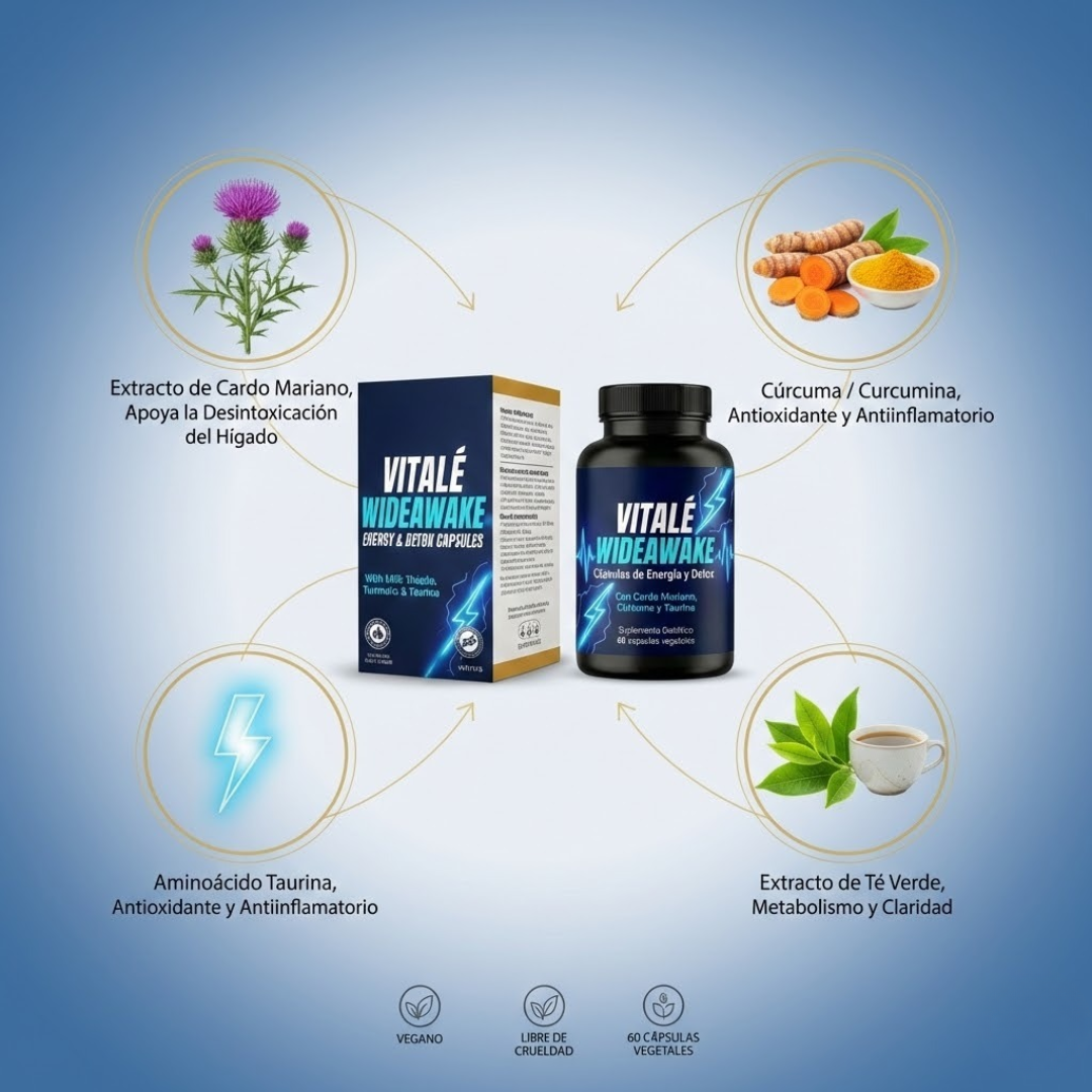 Vitalé WideAwake – Energy and Detox Capsules