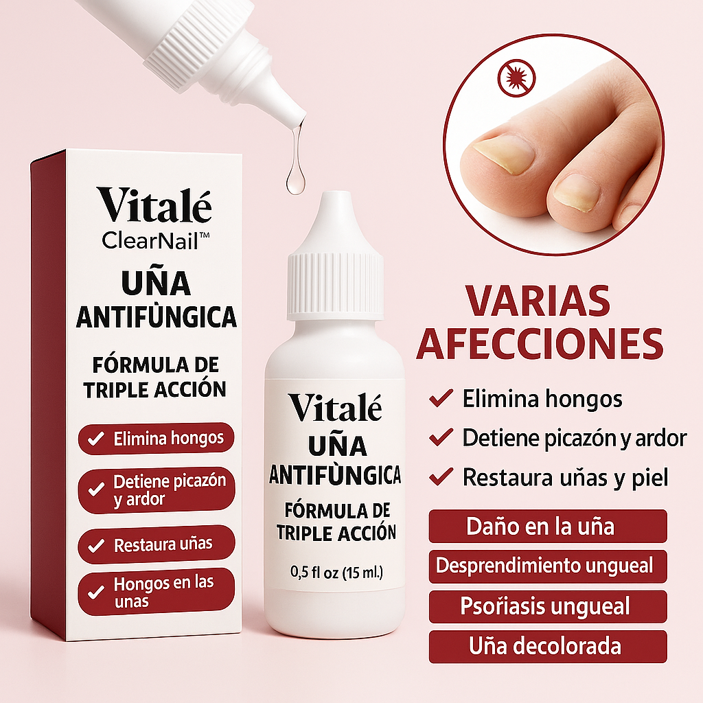 Vitalé ClearNail™ Gotas reparadoras antimicóticas