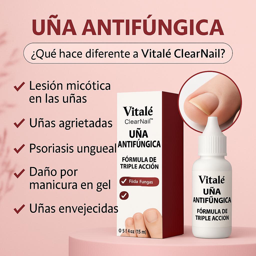 Vitalé ClearNail™ Gotas reparadoras antimicóticas