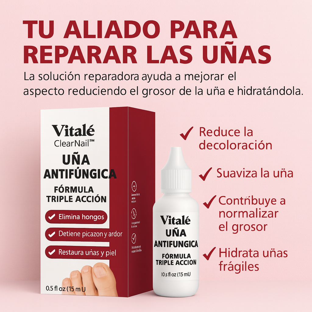 Vitalé ClearNail™ Gotas reparadoras antimicóticas
