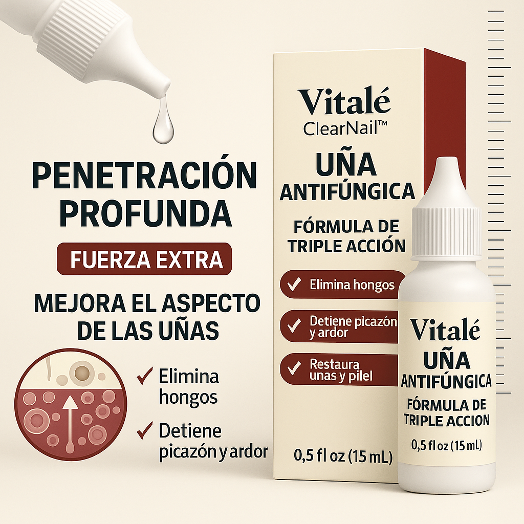 Vitalé ClearNail™ Gotas reparadoras antimicóticas