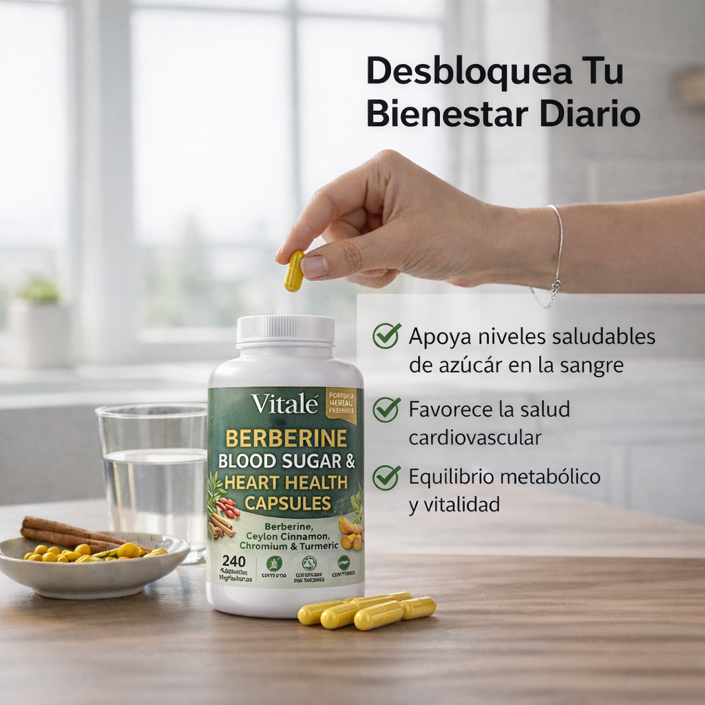 La Fórmula #1 de Berberina para el Azúcar en Sangre y la Salud del Corazón