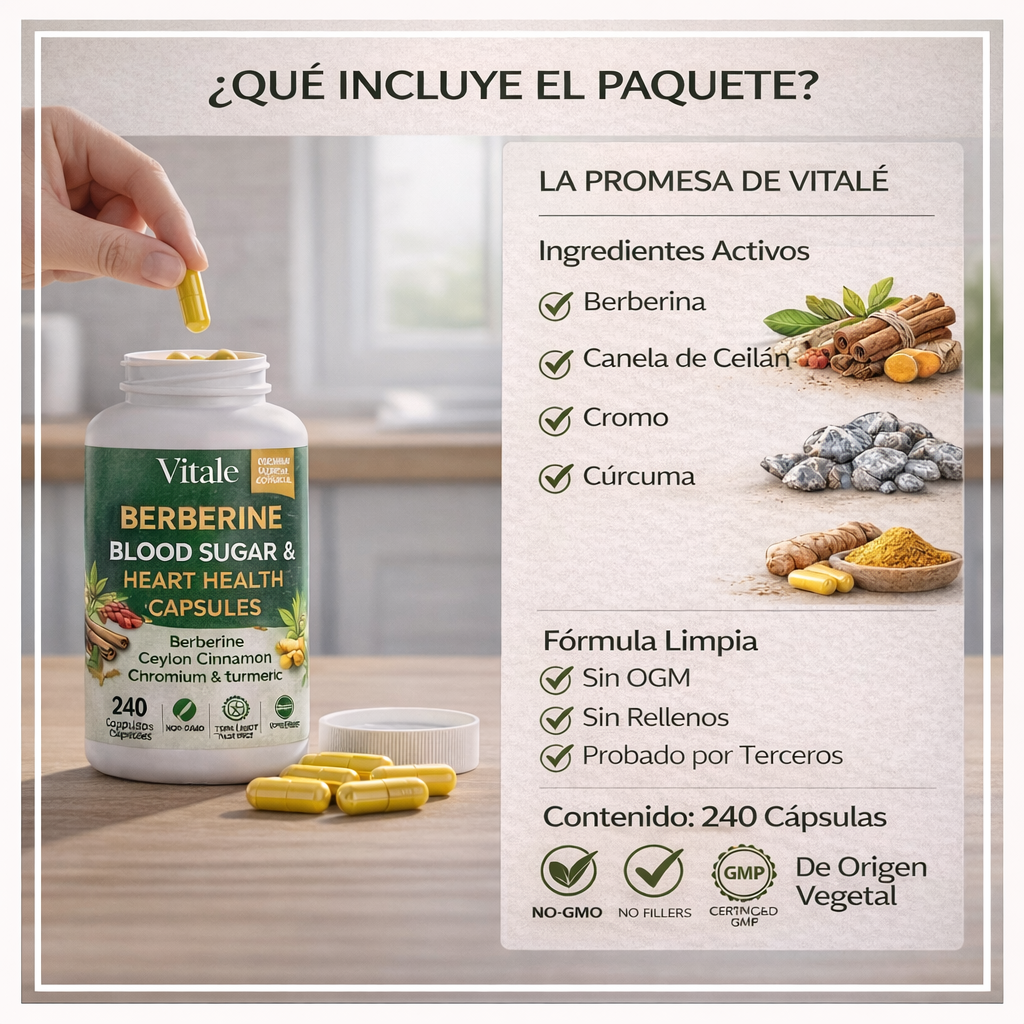 La Fórmula #1 de Berberina para el Azúcar en Sangre y la Salud del Corazón
