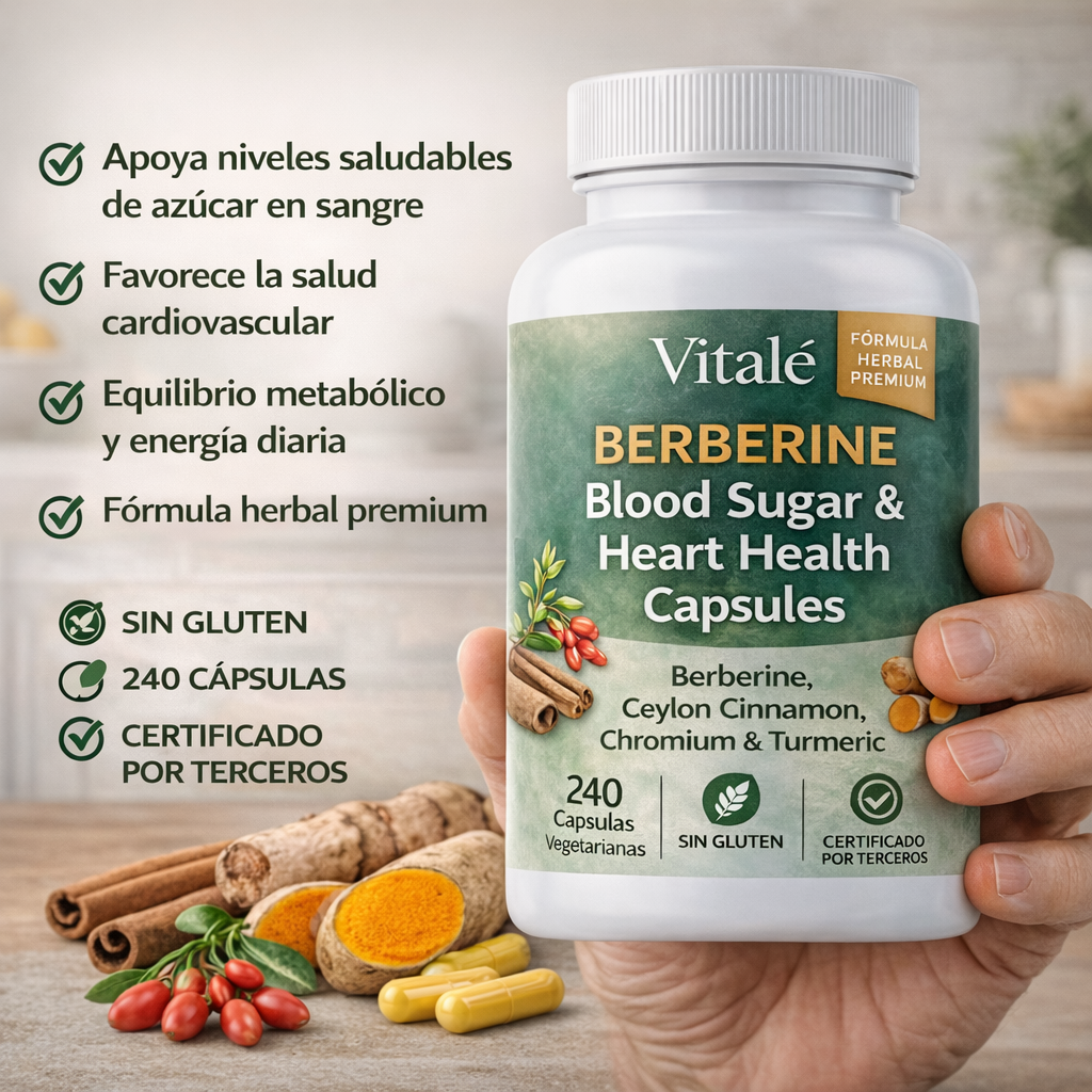 La Fórmula #1 de Berberina para el Azúcar en Sangre y la Salud del Corazón