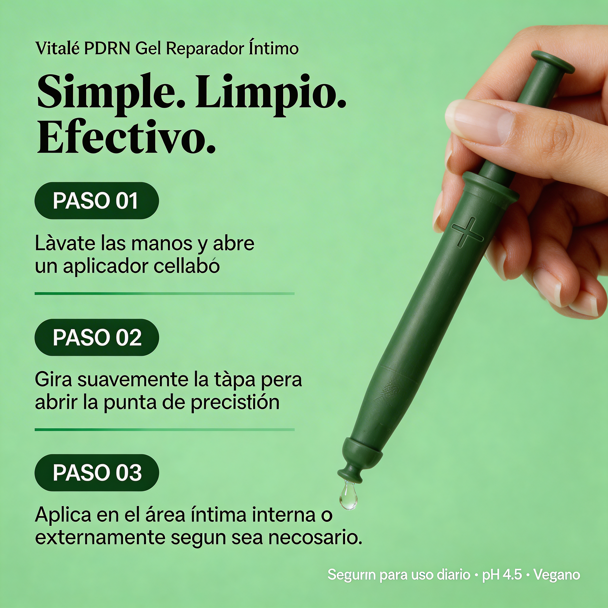 Gel reparador íntimo Vitale PDRN | Regenera, rejuvenece y reequilibra