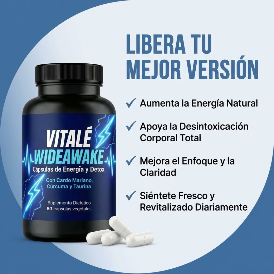 Vitalé WideAwake – Energy and Detox Capsules