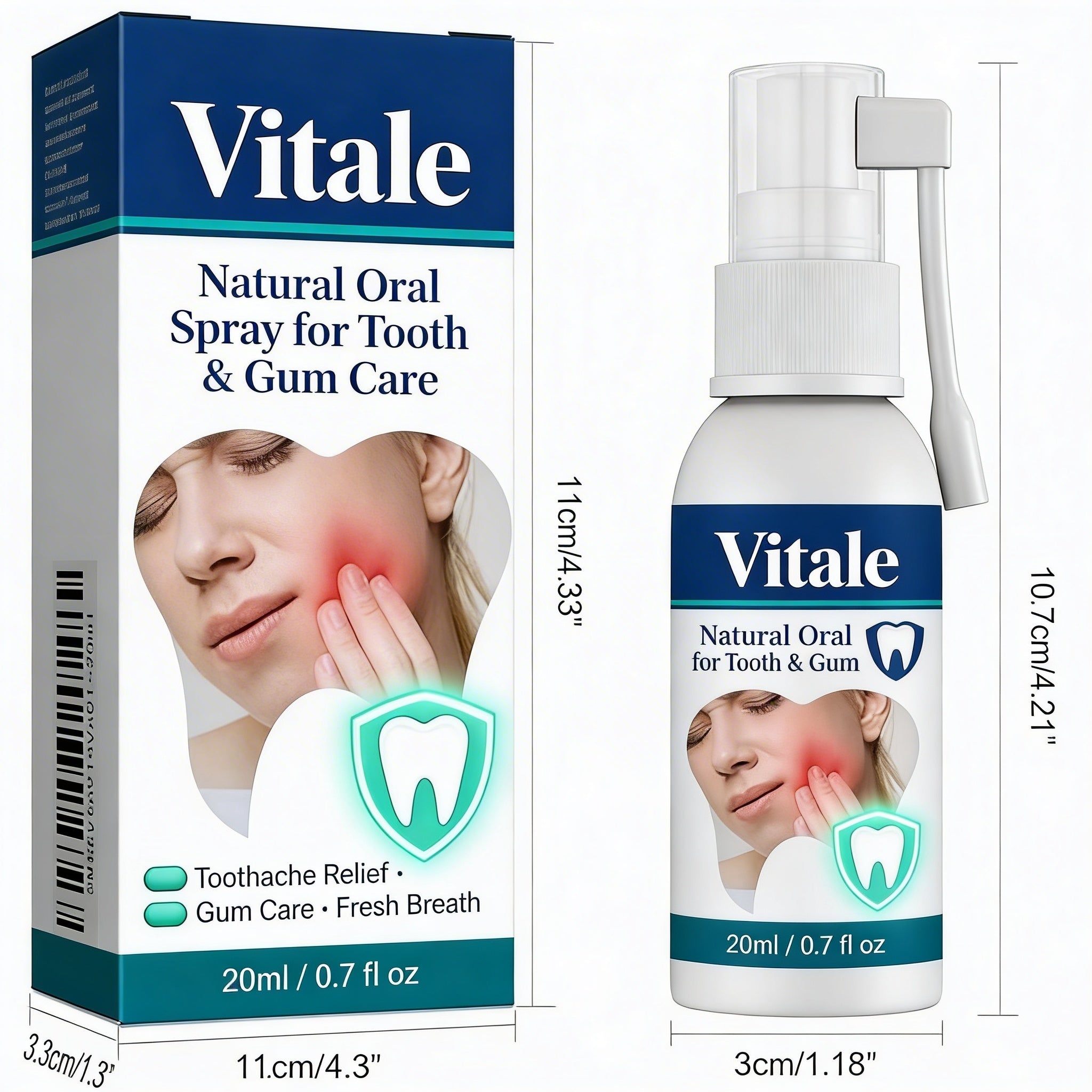 Vitale Spray Oral Natural para el Cuidado de Dientes y Encías