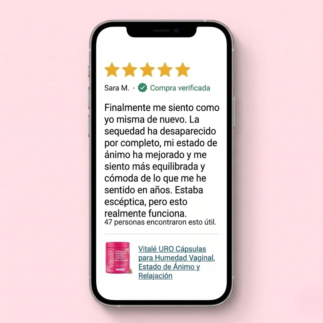 Vitalé URO - Cápsulas de Humedad Vaginal, Ánimo y Relajación