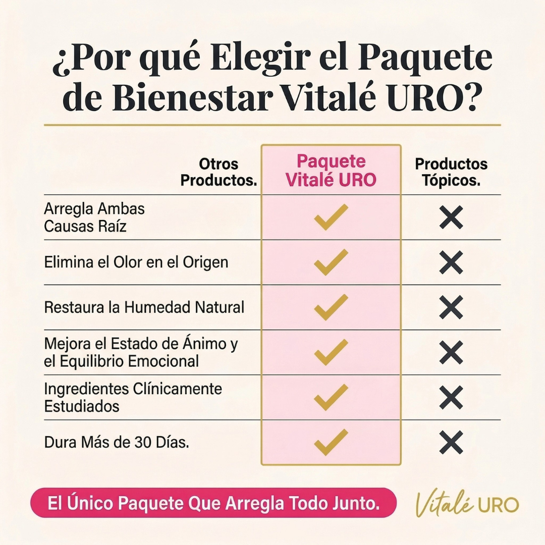 Paquete Vitalé URO Wellness: probióticos + hidratación y estado de ánimo