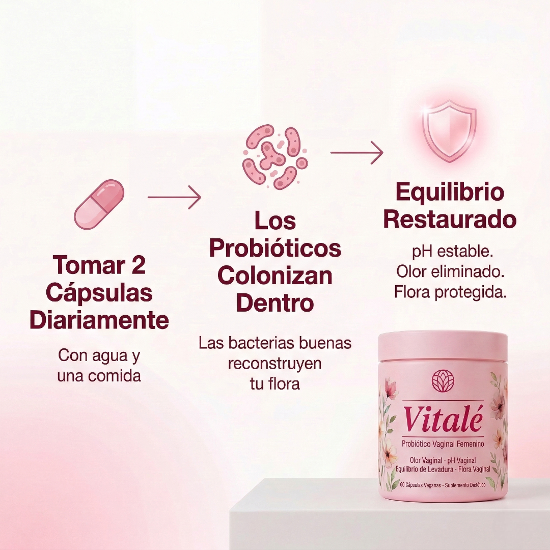 Vitalé URO Probiótico para mujeres para el equilibrio del pH y la salud vaginal
