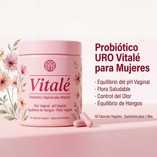 Vitalé URO Probiótico para mujeres para el equilibrio del pH y la salud vaginal