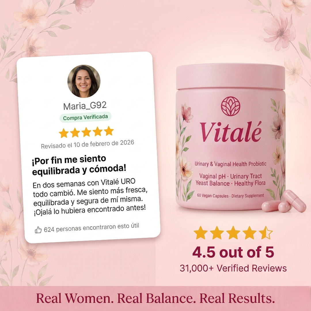 Vitalé URO Probiótico para mujeres para el equilibrio del pH y la salud vaginal