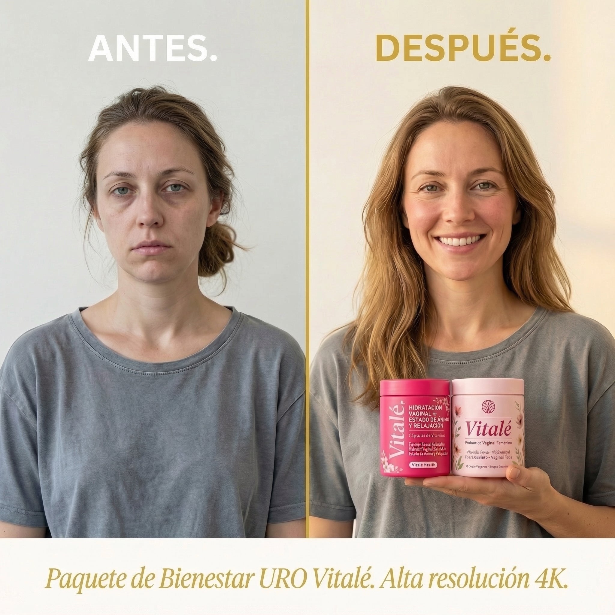 Paquete Vitalé URO Wellness: probióticos + hidratación y estado de ánimo