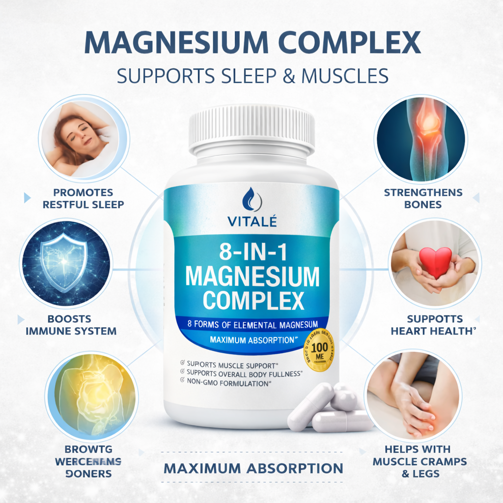 Vitalé 8-in-1 Magnesium Complex 1000mg