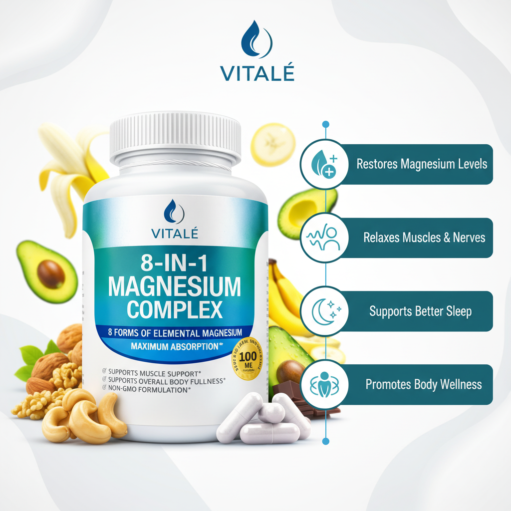 Vitalé 8-in-1 Magnesium Complex 1000mg