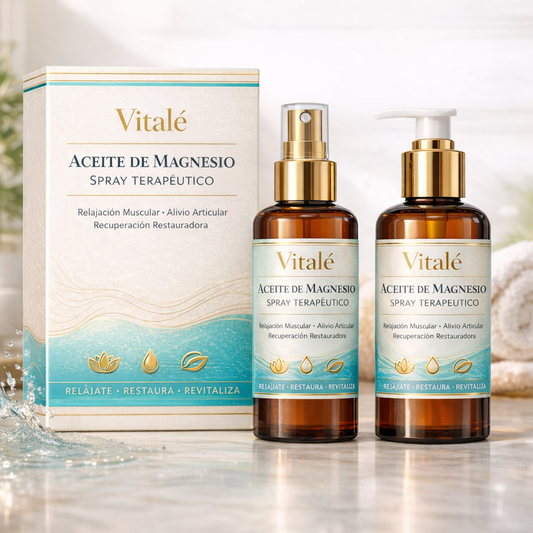 Set Terapéutico de Aceite de Magnesio en Spray Vitalé