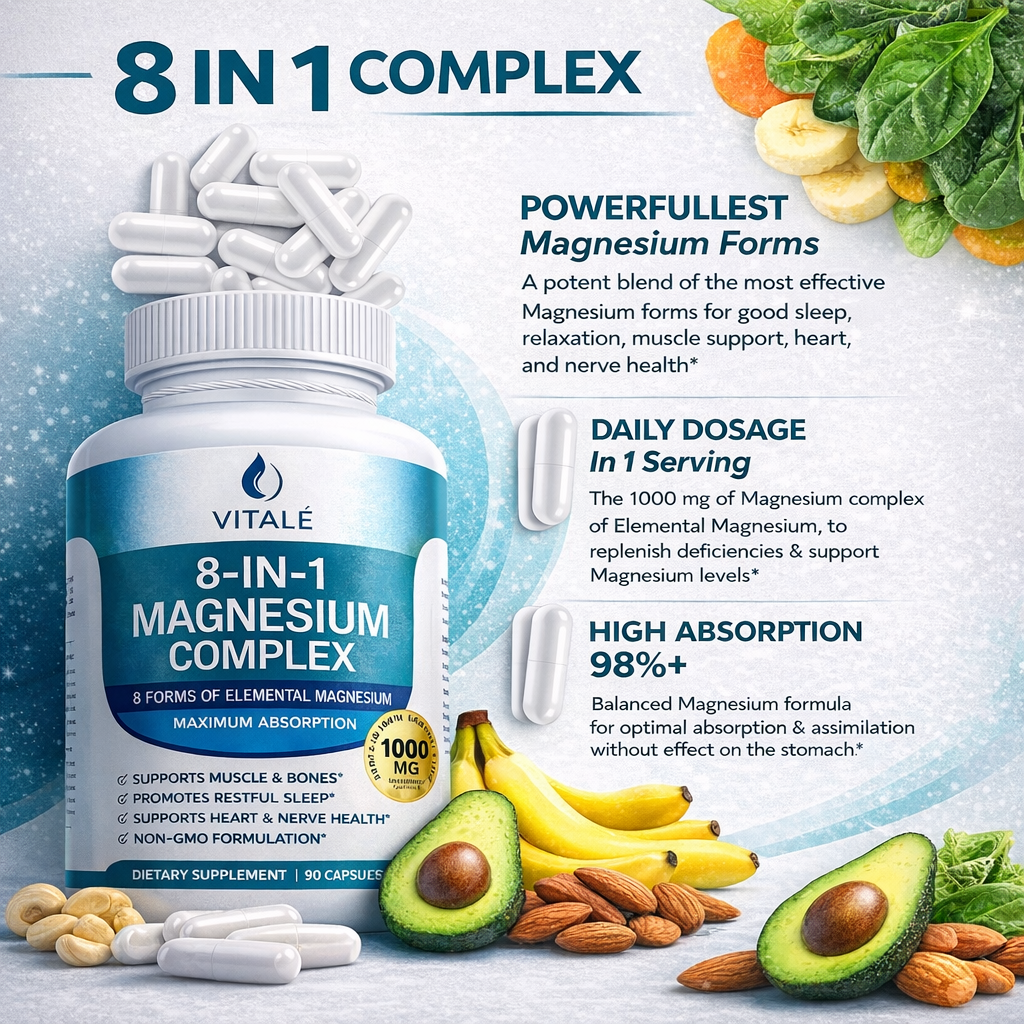 Vitalé 8-in-1 Magnesium Complex 1000mg